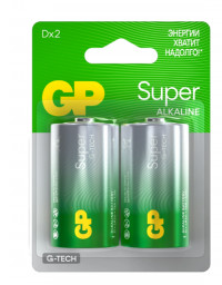 Батарейка GP Super G-TECH 13A LR20/373 BL2