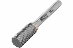 Борфреза DENZEL твердосплавная, цилиндрическая, тип-А, 10 мм
