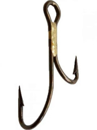 Двойник Cannelle 2236Z №1 бронза, спаянный под 90*, на живца (10шт)