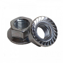 Гайка М10 с фланцем из нержавеющей стали А2 DIN6923