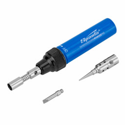 Горелка газовая, тип "Карандаш", 2 насадки для пайки, 130 мм Sparta