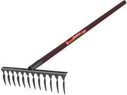 Грабли 12-зубые витые МОЛОДОСТЬ МОЯ с черенком