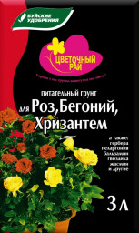 Грунт БХЗ Цветочный Рай для Роз/Бегоний 3л
