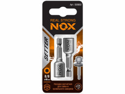 Ключ-насадка магн  8х48мм, 2 шт карта NUT SETTER