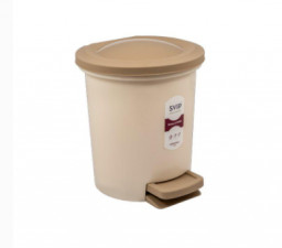 Контейнер для мусора 6 л с педалью Vogue кофейный