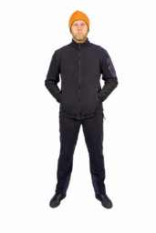 Костюм флисовый с отделкой синий WOLF