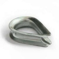 Коуш D-16 мм. для стальных канатов DIN6899