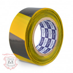 Лента сигнальная 50мм*200м черно-желтая Klebebänder