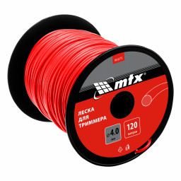 Леска для триммера круглая 4,0 мм х 120 м, на катушке MTX