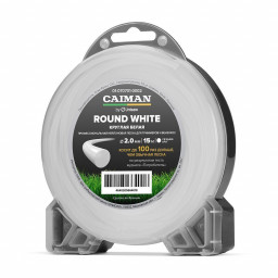 Леска профессиональная CAIMAN Round White by Unisaw круглая 2,0 мм 15 м
