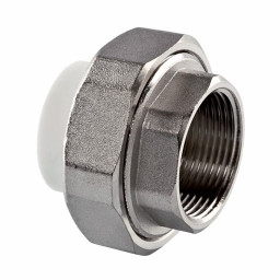 Муфта комб. разъемная ВР 25х1" TEBO полипропилен