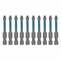 Набор бит торсионных PH2x50 мм, для ударных шуруповертов, отрывн., 10 шт Gross