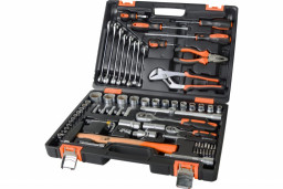 Набор инструментов, 1/2, 1/4, CrV, в кейсе 76 предм Вихрь