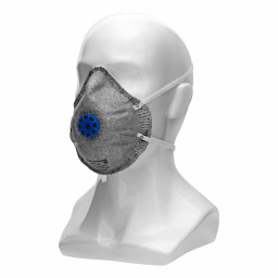 Полумаска фильтрующая формов,модель"Исток",с угольным слоем,с клапаном выдоха, FFP1 NR, 10шт