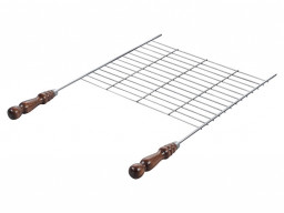Решетка плоская с деревянными ручками из бука 600*400 мм