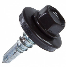 Саморез 5,5*19 ш/гр кровельный серый графит RАL 7024