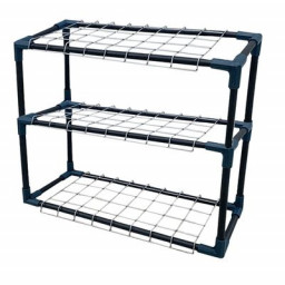 Стеллаж для подоконника 21х54х56 см разб 3 полки d-16мм УРОЖАЙНАЯ СОТКА