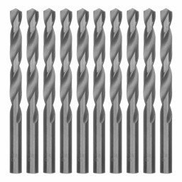Сверло по металлу, 10 мм, полированное, HSS, 10 шт, цилиндрический хвостовик Matrix