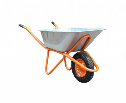 Тачка строительная одноколесная 120л/250кг ЛАФА колесо 4.00-8 полукруглое корыто