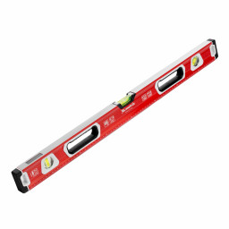 Уровень алюминиевый, магнит, фрезерованный, 3 глазка (1 зеркальный) двухкомпонентные рукоятки, 800 мм Matrix